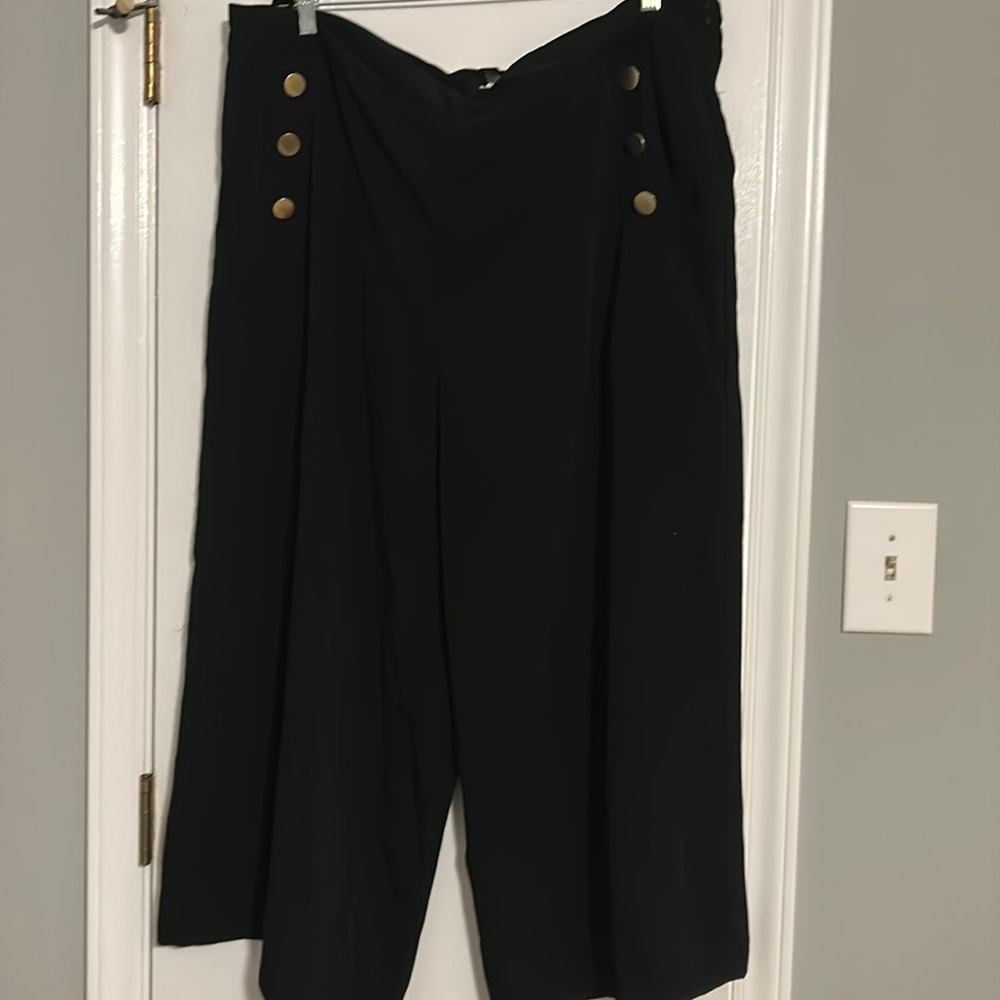 Wide leg dress pant